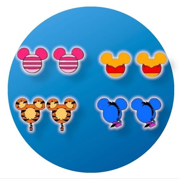 💕5/$18 Disney's Characters Stud Earrings - Picture 2 of 5